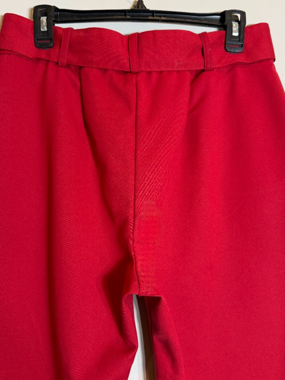 Show Me Your Mumu DJ Cropped Pants Womens Large Red Suiting Wide Leg Belted Boho - Picture 10 of 13